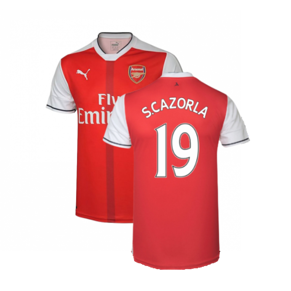 Arsenal 2016-17 Home Shirt (M) (Excellent) (S.Cazorla 19)_0