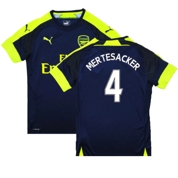 Arsenal 2016-17 Third Shirt (XXL) (Mint) (Mertesacker 4)