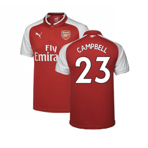 Arsenal 2017-18 Home Shirt (XL) (Very Good) (Campbell 23)_0