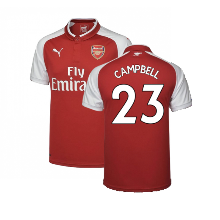 Arsenal 2017-18 Home Shirt (M) (Excellent) (Campbell 23)