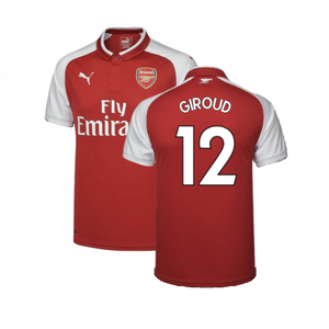 Arsenal 2017-18 Home Shirt (XL) (Very Good) (Giroud 12)_0