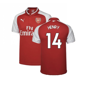 Arsenal 2017-18 Home Shirt (XL) (Very Good) (Henry 14)_0