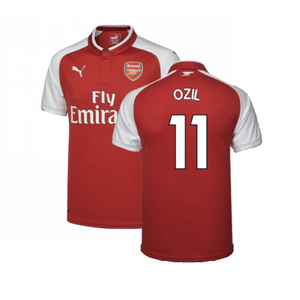 Arsenal 2017-18 Home Shirt (Very Good) (Ozil 11)_0