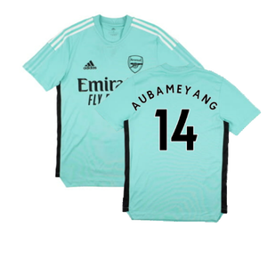 Arsenal 2021-2022 Adidas Training Shirt (XS) (AUBAMEYANG 14) (Excellent)_0