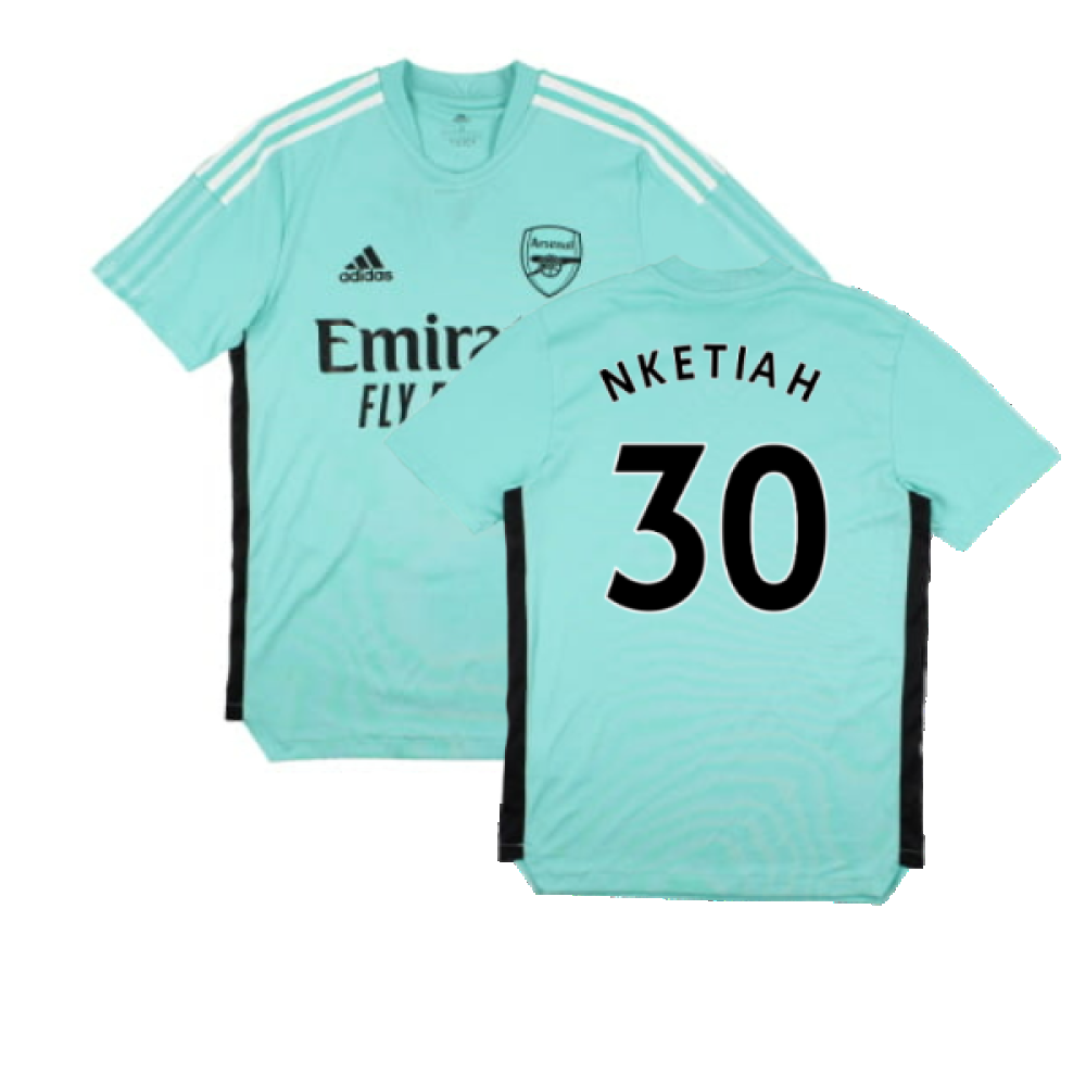 Arsenal 2021-2022 Adidas Training Shirt (XS) (NKETIAH 30) (Excellent)_0