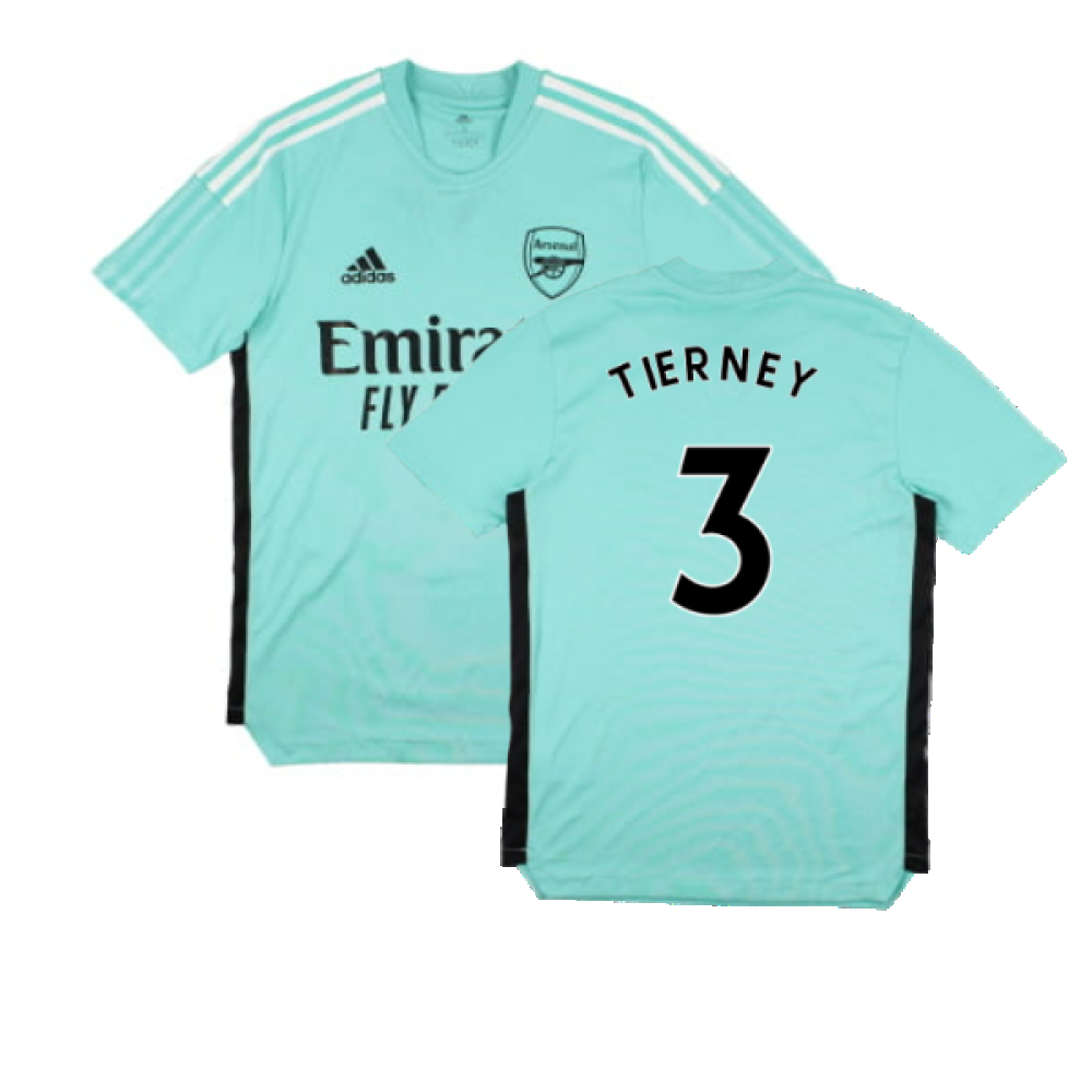 Arsenal 2021 2022 Adidas Training Shirt XS TIERNEY 3