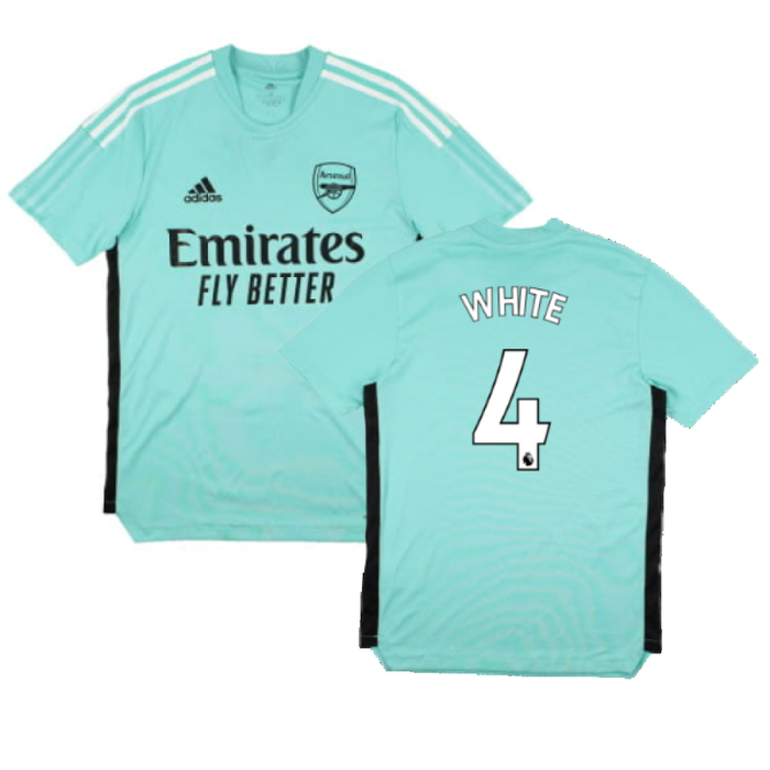 Arsenal 2021-22 Adidas Training Shirt (S) (WHITE 4) (Excellent)