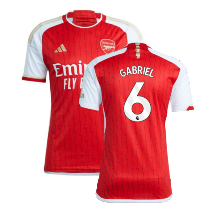 Arsenal 2023-24 Home Shirt (XXLB) (Gabriel 6) (Excellent)