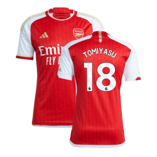 Arsenal 2023-24 Home Shirt (XXLB) (Tomiyasu 18) (Excellent)_0