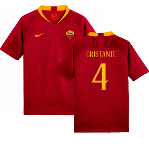 AS Roma 2018-19 Home Shirt (Mint) (Cristante 4)_0