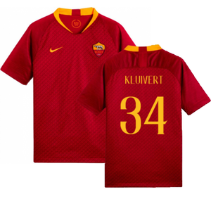 AS Roma 2018-19 Home Shirt (Mint) (Kluivert 34)_0