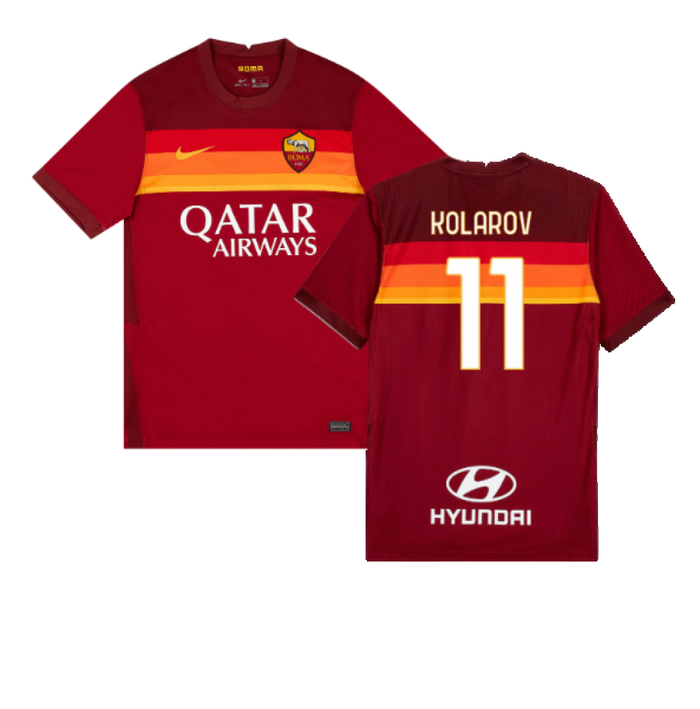 AS Roma 2020-21 Home Shirt (L) (KOLAROV 11) (BNWT)