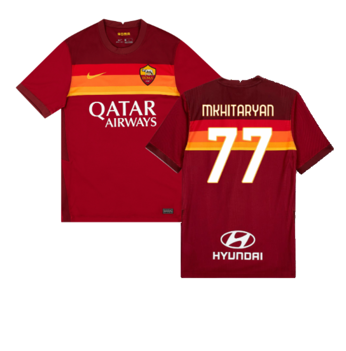 AS Roma 2020-21 Home Shirt (L) (MKHITARYAN 77) (BNWT)