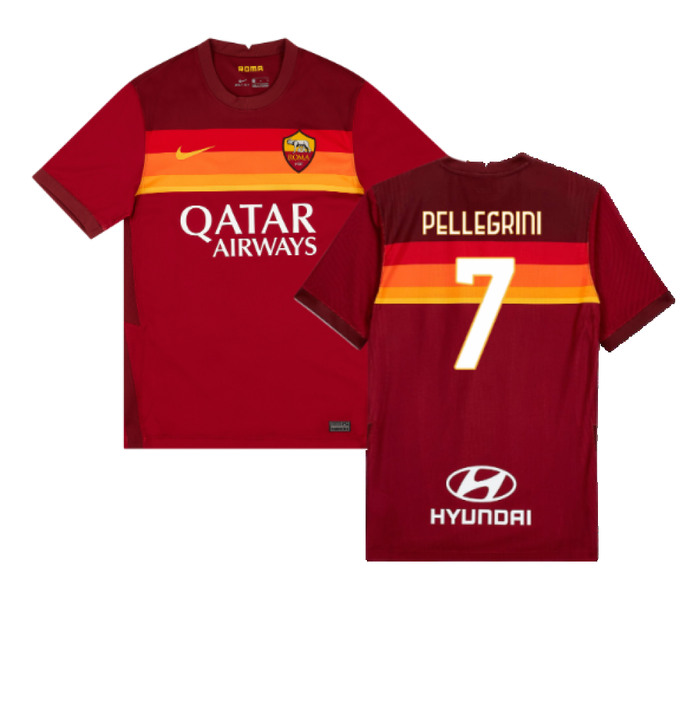 AS Roma 2020-21 Home Shirt (L) (PELLEGRINI 7) (BNWT)