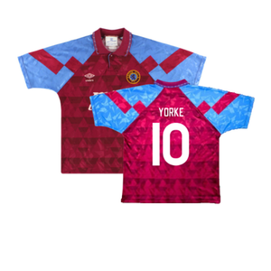 Aston Villa 1990-92 Home Shirt (Good) (Yorke 10)_0