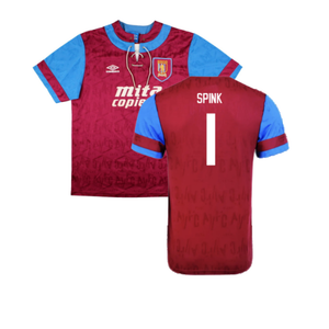 Aston Villa 1992 Home Shirt (XL) (Excellent) (Spink 1)_0