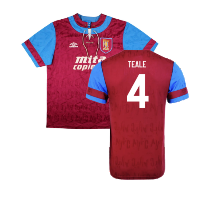 Aston Villa 1992 Home Shirt (XL) (Excellent) (Teale 4)