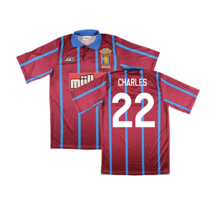 Aston Villa 1993-95 Home (XL) (Excellent) (Charles 22)