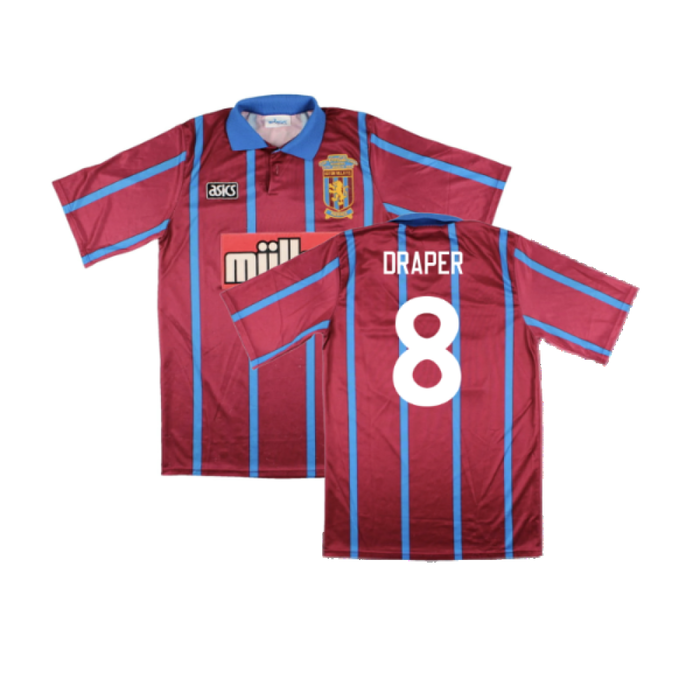 Aston Villa 1993-95 Home (XL) (Excellent) (Draper 8)