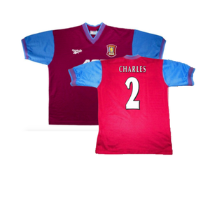 Aston Villa 1997-1998 Home Shirt (Excellent) (Charles 2)_0