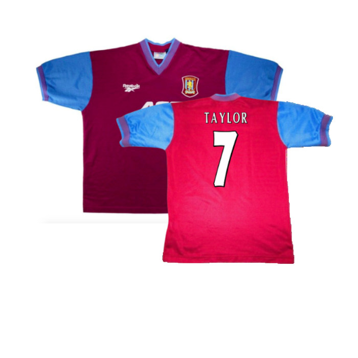 Aston Villa 1997-1998 Home Shirt (Excellent) (Taylor 7)