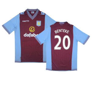 Aston Villa 2013-14 Home Shirt (L) (Excellent) (Benteke 20)_0