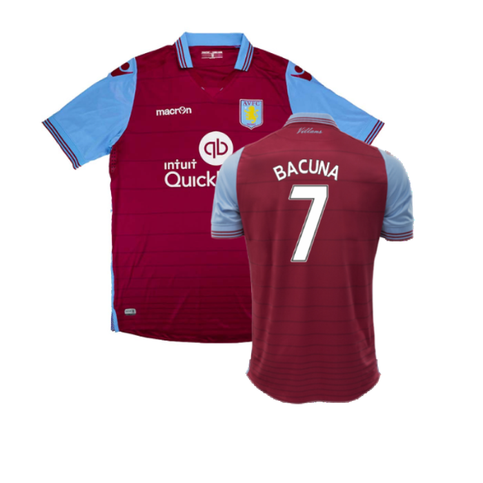 Aston Villa 2015-16 Home Shirt (XL) (Very Good) (Bacuna 7)