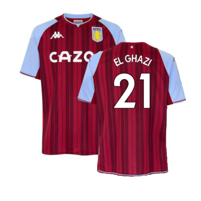 Aston Villa 2021-22 Home Shirt (M) (EL GHAZI 21) (Excellent)