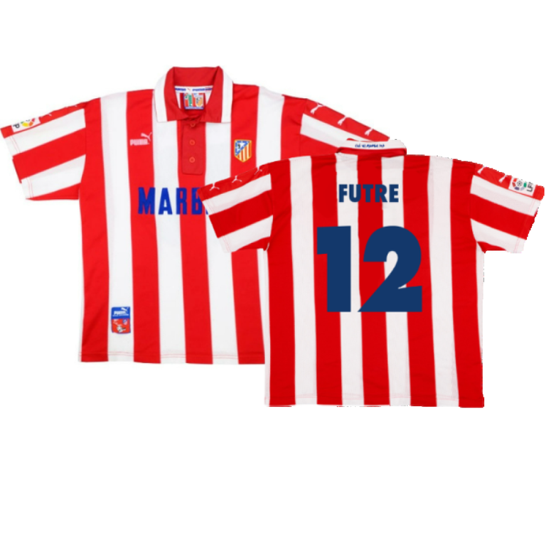 Atletico Madrid 1997-1998 Home Shirt (M) (Excellent) (Futre