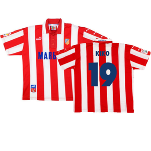 Atletico Madrid 1997-1998 Home Shirt (M) (Excellent) (Kiko 19)_0