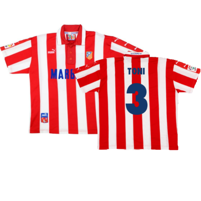 Atletico Madrid 1997-1998 Home Shirt (M) (Excellent) (Toni 3)