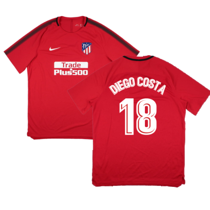 Atletico Madrid 2017-18 Nike Training Shirt (XL) (Diego Costa 18) (Mint)