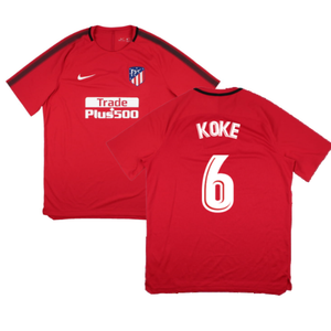 Atletico Madrid 2017-18 Nike Training Shirt (XL) (Koke 6) (Mint)_0