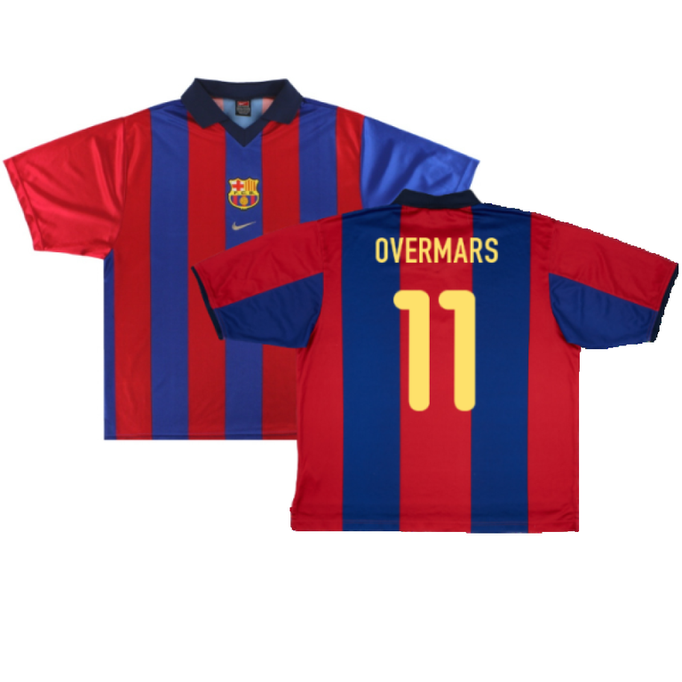 Barcelona 2000-01 Home Shirt (XL) (Very Good) (Overmars 11
