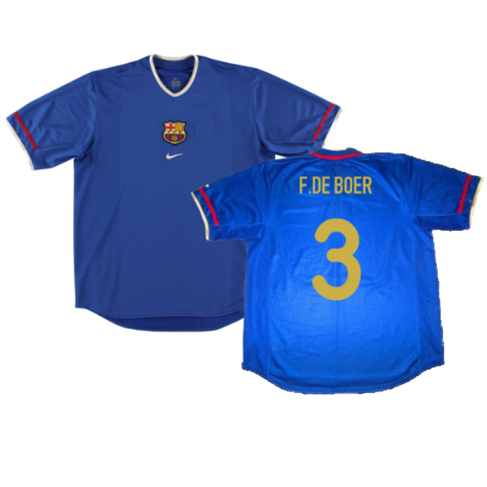 Barcelona 2001-02 Third Shirt (M) (Fair) (F.De Boer 3)