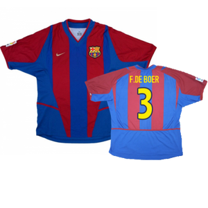 Barcelona 2002-2003 Home Shirt (XL Boys) (Good) (F.De Boer 3)_0