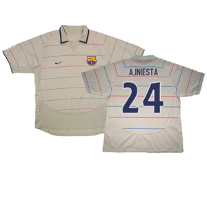 Barcelona 2003-04 Away Shirt (L) (Very Good) (A.Iniesta 24)_0