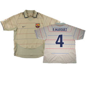 Barcelona 2003-04 Away Shirt (M) (Excellent) (R.Marquez 4)_0