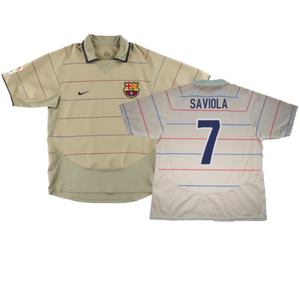 Barcelona 2003-04 Away Shirt (M) (Excellent) (Saviola 7)_0