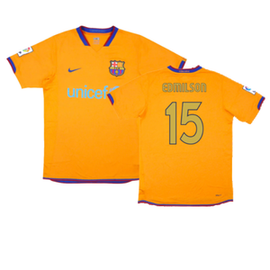 Barcelona 2006-07 Away Shirt (Excellent) (Edmilson 15)_0