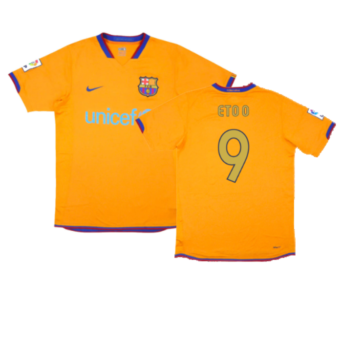 Barcelona 2006-07 Away Shirt (XL) (Good) (Eto O 9)