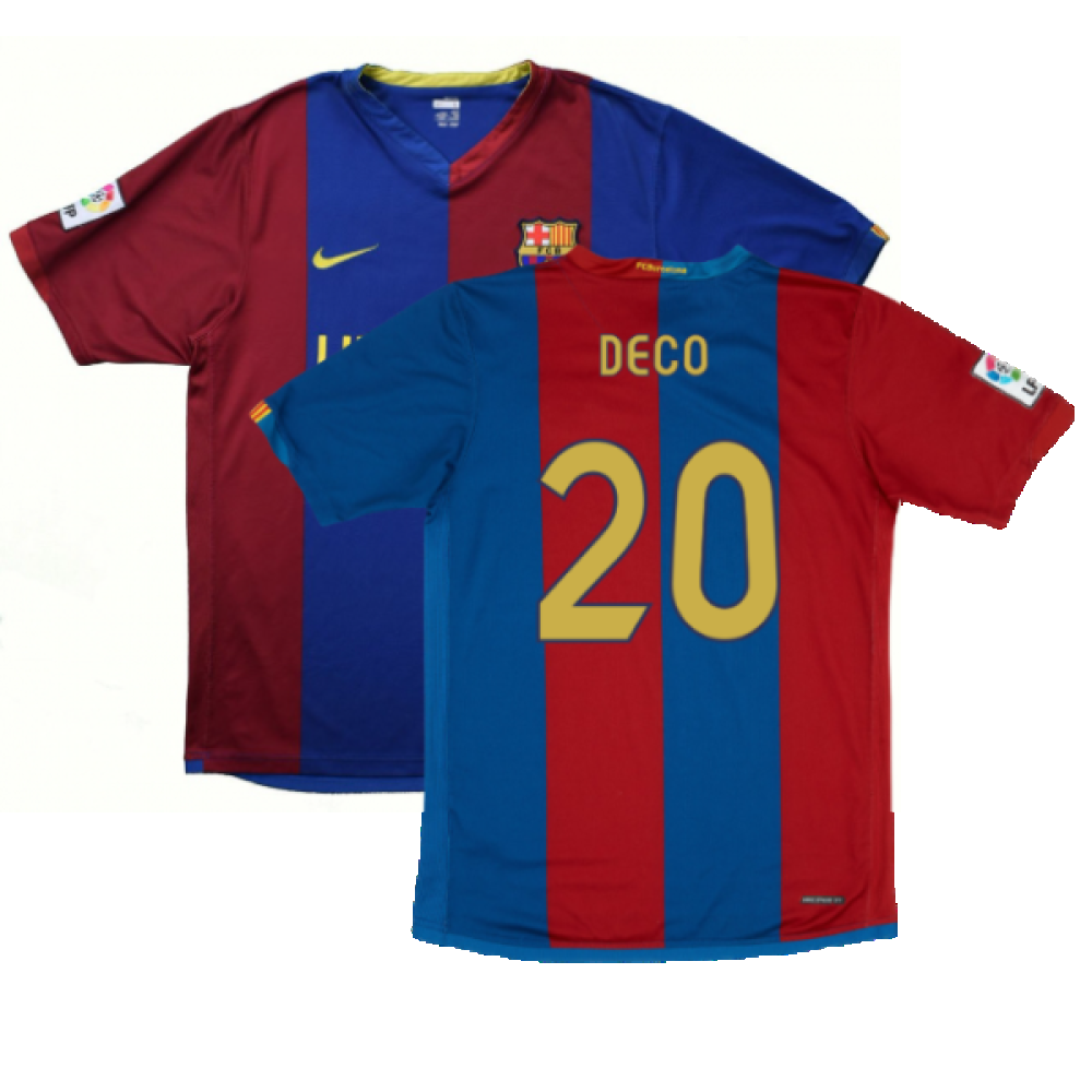 Barcelona 2006-07 Home Shirt (S) (Good) (Deco 20) – Classic
