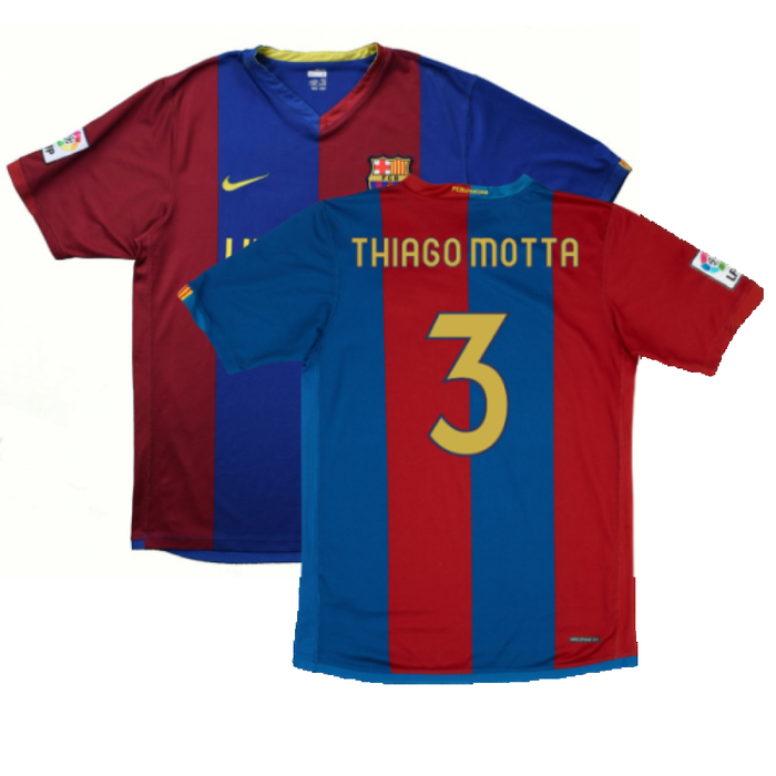 Barcelona 2006-07 Home Shirt (M) (Very Good) (Thiago Motta 3)