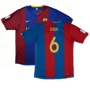 Barcelona 2006-07 Home Shirt (M) (Very Good) (Xavi 6)_0