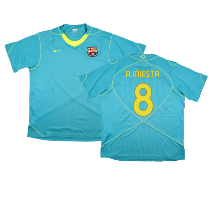 Barcelona 2007-08 Nike Training Shirt (XL) (Excellent) (A.Iniesta 8)