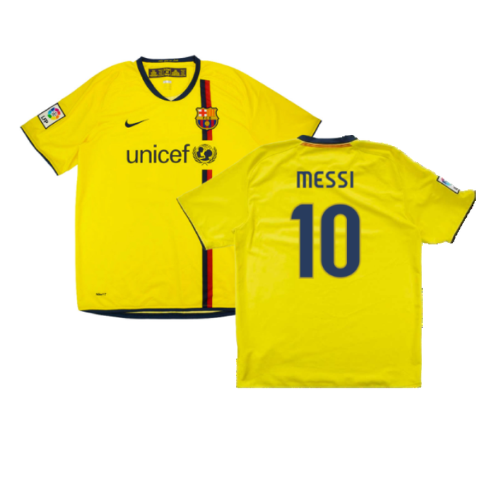 Barcelona away kit messi on sale
