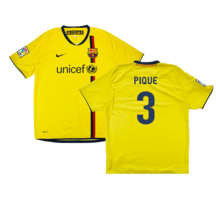 Barcelona 2008-10 Away Shirt (M) (Pique 3) (Very Good)