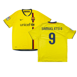 Barcelona 2008-10 Away Shirt (M) (Samuel Eto O 9) (Very Good)_0