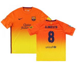 Barcelona 2012-13 Away Shirt (Very Good) (A.Iniesta 8)_0