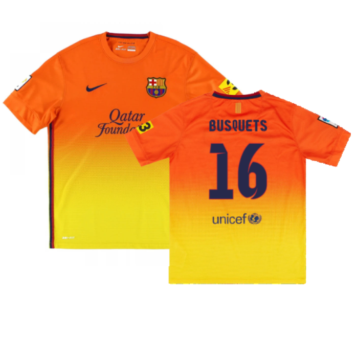 Barcelona 2012-13 Away Shirt (XL) (Very Good) (Busquets 16)